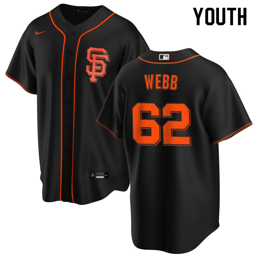 Nike Youth #62 Logan Webb San Francisco Giants Baseball Jerseys Sale-Black
